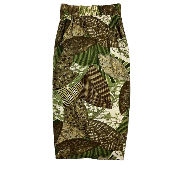 Platinum by Dorothy Schoelen Vintage 80's Midi Skirt Set   Autumn Leaf Bead Trim - Picture 9 of 16